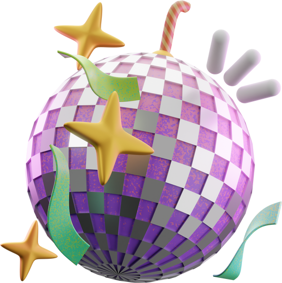 3d Disco Ball Icon